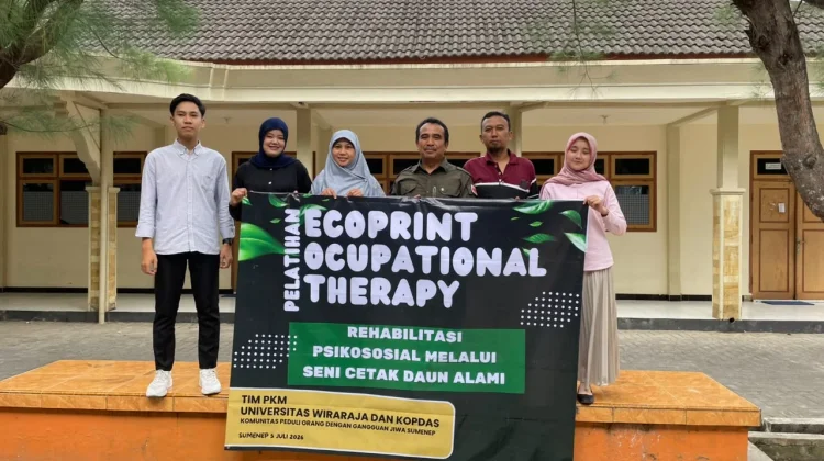 Tim PKM Universitas Wiraraja dan Kopdas Sumenep Gelar Pelatihan Ecoprint