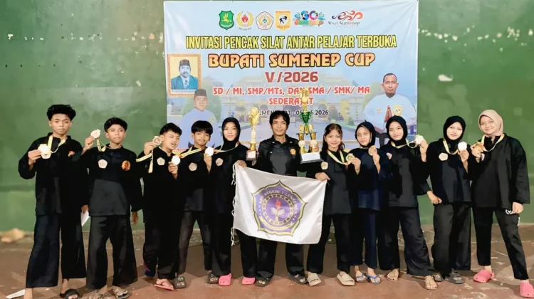 SMPN 1 Lenteng Raih Juara Umum 2 Pencak Silat Bupati Cup Sumenep 2026