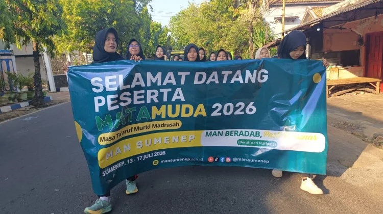 Sambut Murid Baru, Ratusan Warga MAN Sumenep Meriahkan JJS MATAMUDA