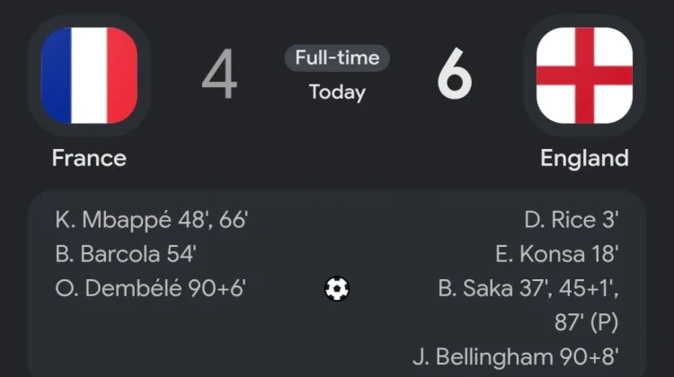 Inggris Keluar Sebagai Juara 3 Piala Dunia usai Kalahkan Prancis 4-6
