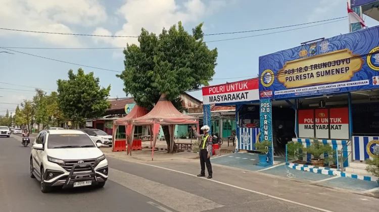 Satlantas Polresta Pantau Arus Lalu Lintas Sumenep