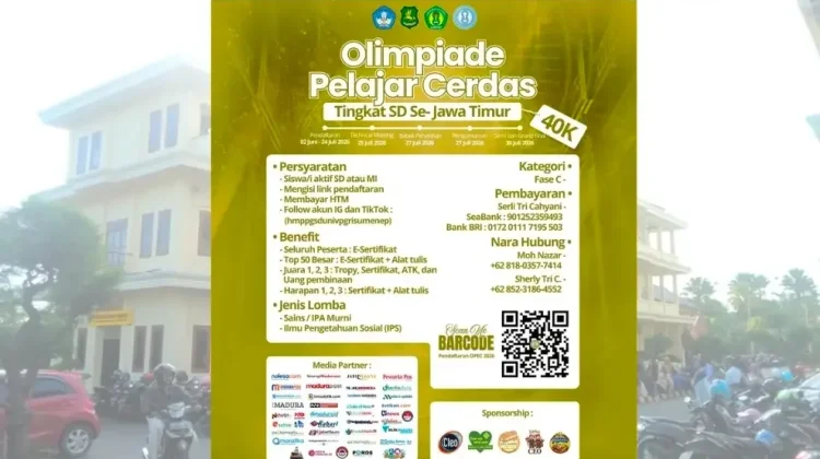 Pendaftaran OPEC PGSD UPI Sumenep 2026 Diperpanjang hingga 24 Juli