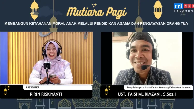 Mutiara Pagi RRI: Pendidikan Agama Perkuat Moral Anak