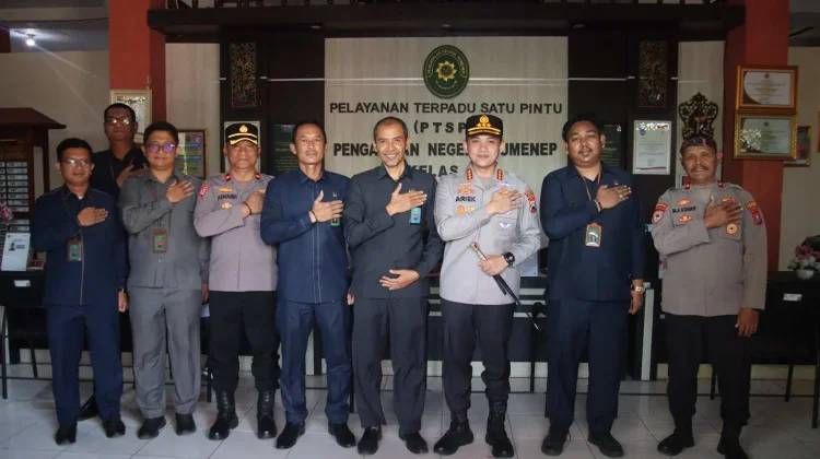 Kapolresta Sumenep Perkuat Sinergi dengan Pengadilan Negeri