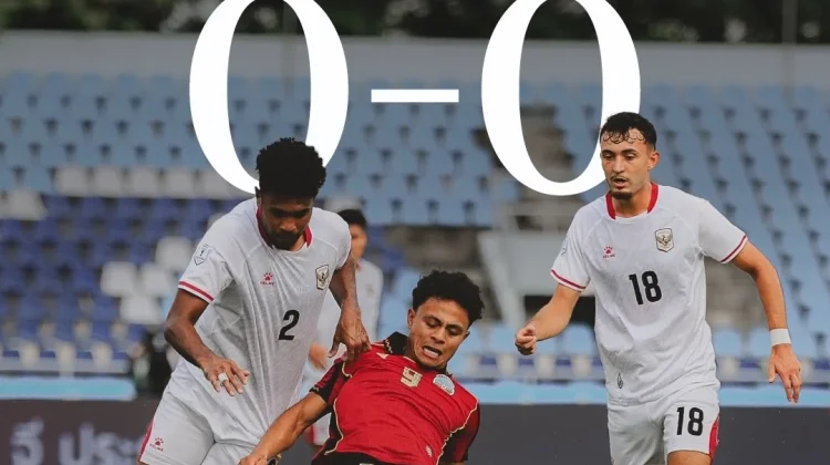 Indonesia Kesulitan Hadapi Timor Leste di Babak Pertama, Skor 0-0