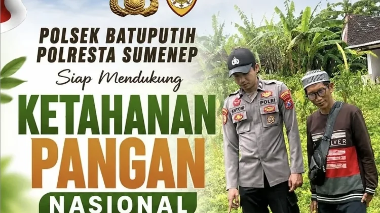Polsek dan Petani Batuputih Bersinergi Jaga Ketahanan Pangan