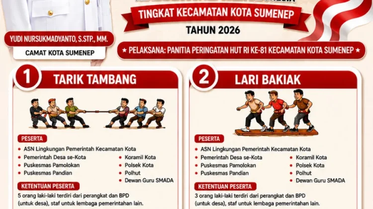 Tarik Tambang hingga Memasak Semarakkan HUT RI Kecamatan Kota