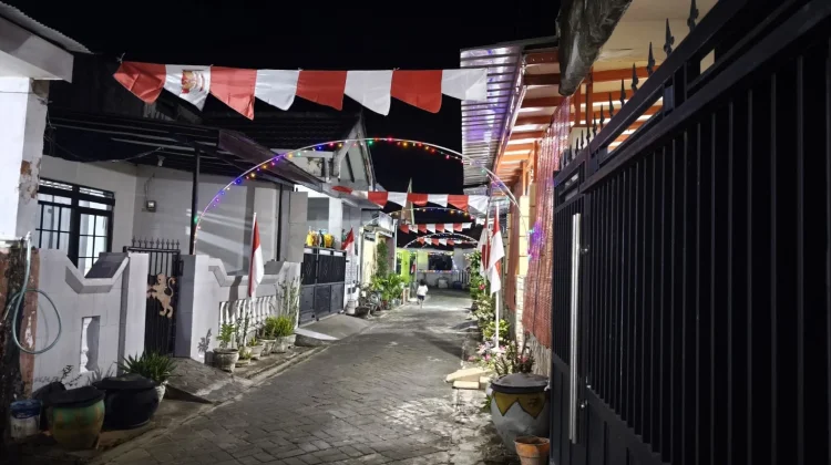 Perumnas Bangkal Sumenep Sulap Gang Jadi Lorong Kemerdekaan
