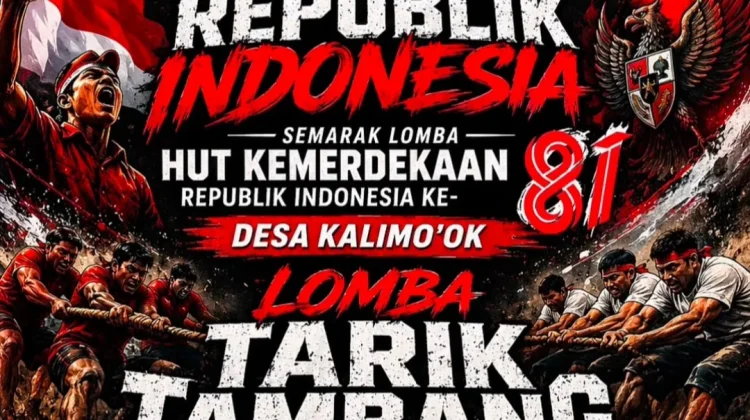 Tarik Tambang Semarakkan HUT RI Ke-81
