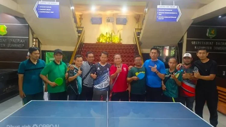 Tim Putra Disdik Sumenep Pertahankan Juara I Tenis Meja HUT ke-81 RI