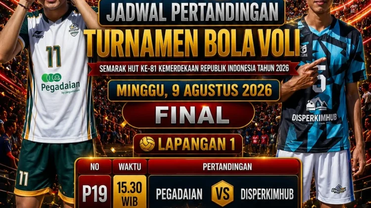 Disperkimhub Juara Turnamen Bola Voli Sumenep