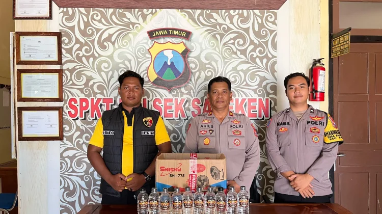 Polsek Sapeken Polresta Sumenep Tertibkan Peredaran Minuman Keras
