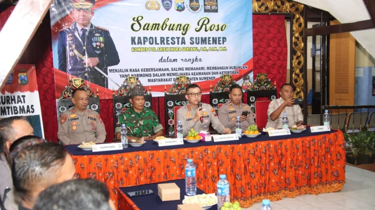 Kapolresta Sumenep Sambung Roso Bersama Warga Kecamatan Manding