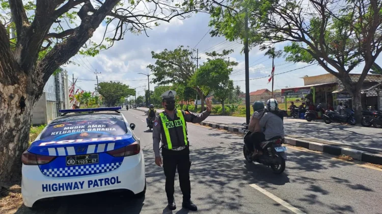 Satlantas Polresta Sumenep Patroli Titik Rawan Laka