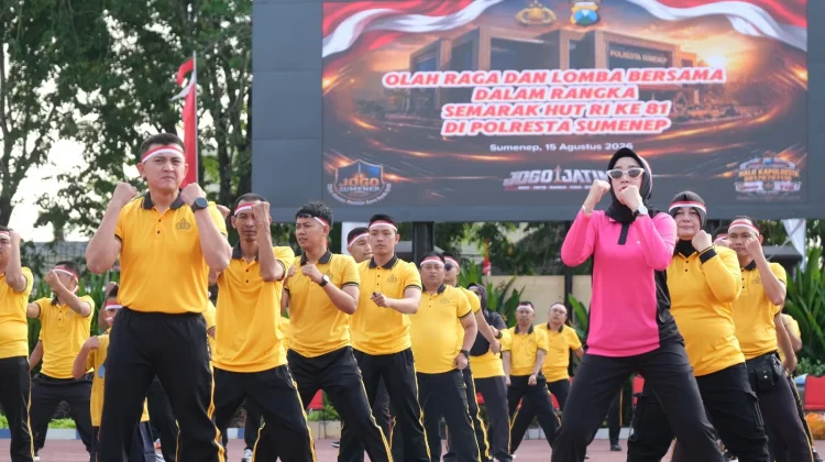 Polresta Sumenep semarakkan HUT RI ke 81 dengan Olga Bersama dan Lomba