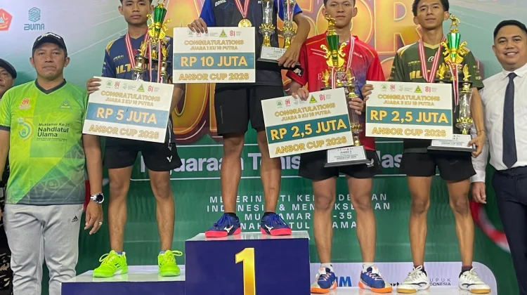 Raditya Mario Gandi Meraih Runner-Up Kejuaraan Tenis Meja Ansor Cup 2026