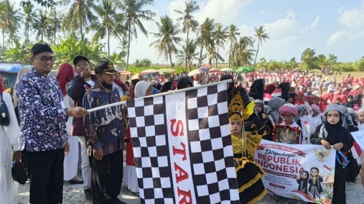 Camat Pragaan Lepas Pawai Edukatif Anak Meriahkan HUT Ke-81 RI