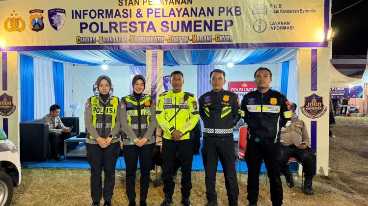 Satlantas Polresta Sumenep Layani Warga di Madura Culture Festival