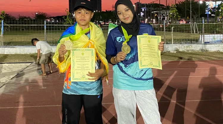 Atletik Sumenep Boyong Dua Emas di East Java Youth & Kids Athletics Session 2