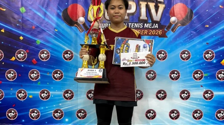 Petenis Meja Pamekasan Raniah Raih Emas Gajah Putih Cup IV di Bekasi