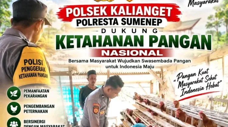 Polsek Kalianget Dukung Ketahanan Pangan
