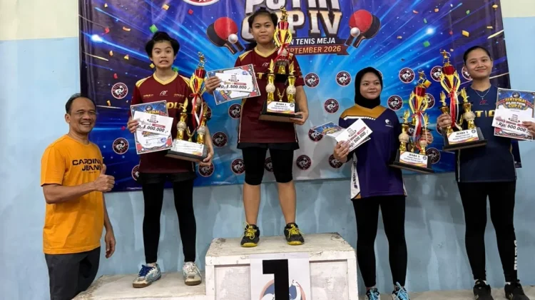 Orang Tua Bangga Raniah Zahra Raih Emas Tenis Meja Gajah Putih Cup IV