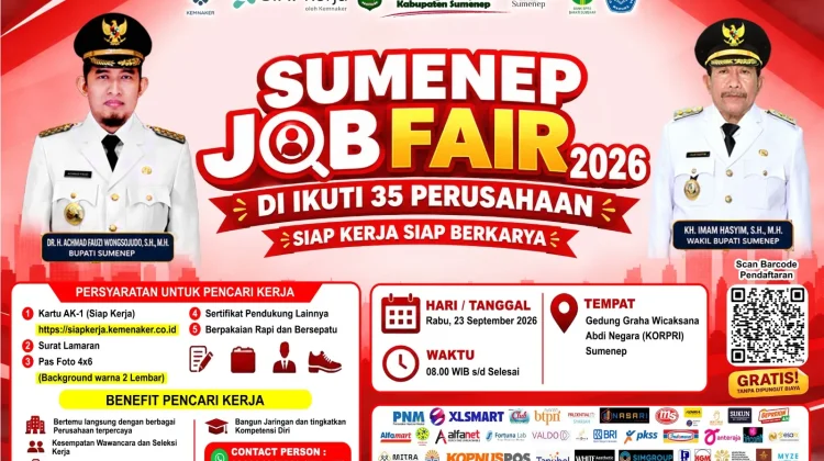 Job Fair Sumenep 2026 Tawarkan 2.596 Lowongan Kerja