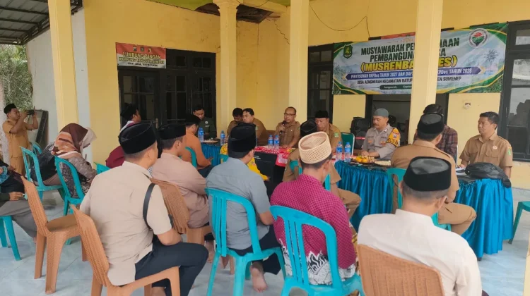Polsek batuputih Kawal Penyusunan RKPDes 2027 Desa Aeng Merah