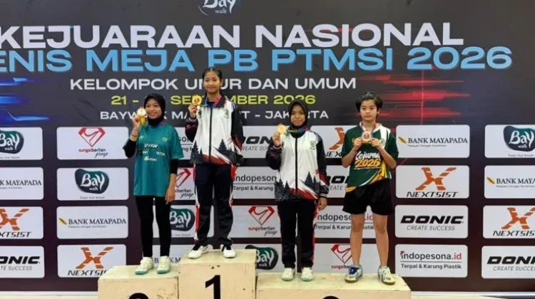 Atlet Tenis Meja Pamekasan Raih Juara Tiga Kejurnas KU-15 di Jakarta