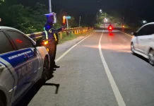 Tim Elang Satlantas Sumenep Jaga Jalur Rawan Nambakor
