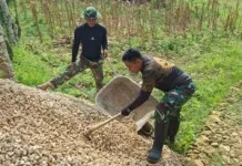 Satgas TMMD 127 Kebut Pembangunan RTLH di Desa Mandala
