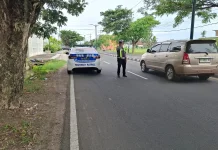 Satlantas Polres Sumenep Patroli Titik Rawan Laka