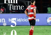 Madura United Menyerah 5 Gol tanpa Balas Atas Persib