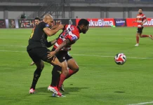 Madura United Tertinggal 0-1 oleh Sundulan David Da Silva