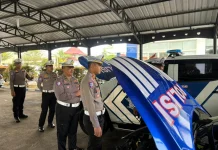 Kasat Lantas Polres Sumenep Pimpin Cek Kendaraan Dinas