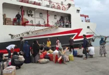 Pemkab Berangkatkan Tahap I Mudik Gratis Kepulauan dengan Kapal DBS III