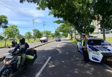 Satlantas Polres Sumenep Patroli Titik Rawan Laka