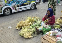 Pedagang Kulit Ketupat di Sumenep Raup Untung Menjanjikan jelang Lebaran