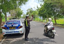 Operasi Ketupat Semeru, Satlantas Sumenep Patroli Titik Rawan