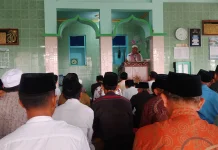 Sholat Idul fitri Khusyuk, Warga di Kecamatan Bluto Padati Masjid Baitul Amin