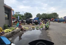 Pedagang Kulit Ketupat Musiman Mulai Memadati Pasar Anom Baru Sumenep