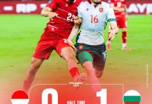 Indonesia Tertinggal 0-1 Atas Bulgaria Melalui Tendangan Penalti