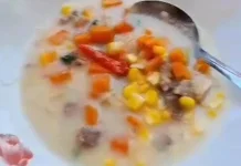 Unik dan Nagih Sop Buah Plus Jagung