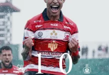Babak Pertama, Madura United Unggul 1-0 Atas Persik Kediri