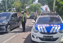 Satlantas Sumenep Patroli Titik Rawan Ciptakan Kamseltibcarlantas