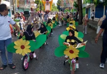PAUD Al-Qur’an Suryalaya Gelar Pawai Sepeda Hias Bertema Flora Fauna