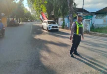 Satlantas Sumenep Gelar Giat Strong Point