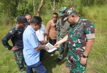 Dandim Sumenep Kawal Penetapan Batas Lahan Yon TP 931/Ksatria Jokotole