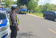 Patroli Tantu Pagelaran, Satlantas Sumenep Antisipasi Laka dan Kejahatan Jalan