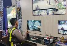 Satlantas Sumenep Pantau Arus Lalin Melalui TMC